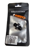 BJ 15730-BOOST Male M12 x 1.25 Metric Thread to -6 AN Flare Adapter Aluminum Black