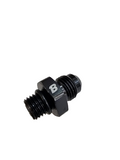 BJ 15728-BOOST 6AN Flare to M12 x 1.5 Pipe Hose Adapter Fitting, Aluminum Black