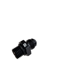 BJ 15727-BOOST 6AN Flare to M14 x 1.5 Pipe Hose Adapter Fitting, Aluminum Black