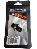 BJ 15726-BOOST -6AN Flare to AN Straight Cut Thread (9/16-18) w/ O-Ring Adapter Fitting