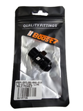 BJ 15736-BOOST 8AN Flare to M16 x 1.5 Pipe Hose Adapter Fitting Aluminum Black