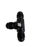 BJ 14766-BOOST 6AN AN6 AN-6 Male Flare Union Tee T-piece Fitting Adapter Aluminum Black