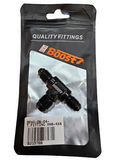 BJ 15766-BOOST T FITTING AN6-4X4 Tee Block Aluminum