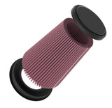 BJ 15994-4576-G&G Universal Clamp-On Air Filter: High Performance, Premium, Washable, Replacement Filter: Flange Diameter: 3,3.5 and 4 In, Filter Height: 5 In, Shape: Round Tapered