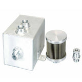 BJ 14264-Breather Oil Catch Tank 1 L - Silver - Aluminum - Universal