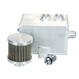 BJ 14264-Breather Oil Catch Tank 1 L - Silver - Aluminum - Universal
