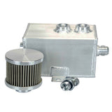 BJ 14266-Breather Oil Catch Tank 3L - Silver - Aluminum - Universal
