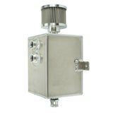 BJ 14266-Breather Oil Catch Tank 3L - Silver - Aluminum - Universal
