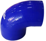 BJ 07050-High Quality 5 layer - 90 Degree Elbow Silicone Hose Reducer - 3" By 4" - Universal