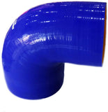 BJ 14204-High Quality 5 layer - 90 Degree Elbow Silicone Hose Reducer -3.5"x4.5" - Universal