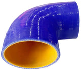 BJ 07030-High Quality 5 layer - 90 Degree Elbow Silicone Hose Reducer - 3" By 3.5" - Universal