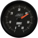 AEM 30-5137 0-60PSI SAE Boost Analog Gauge