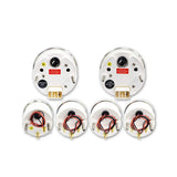 BJ 22089-MOTOR METER RACING 6 Gauge Set Classic with GPS Electrical Speedometer Digital Odometer Black Dial