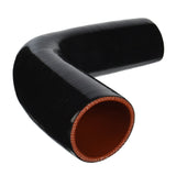 BJ 15016-High Quality 5 layer - 90 Degree Elbow Silicone Hose Reducer - 3" By 3.5" - Universal