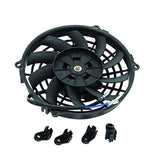 BJ 14549-Universal 9″  Radiator And Oil Cooler  Cooling Fan 12V 80W