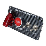 BJ 43016-12V CAR IGNITION SWITCH ENGINE START PUSH BUTTON 2 TOGGLE RACING PANEL