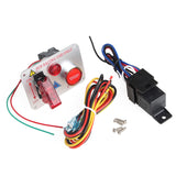 BJ 43010-12V Red LED Racing Car Engine Start Push Button Ignition Switch Panel