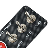 BJ 43015-12V Car Ignition Switch Engine Start Push Button 3 Toggle Racing Panel