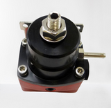 BJ 14053-Universal Adjustable Fuel Pressure Regulator Oil 100psi Gauge AN 6 Fitting End