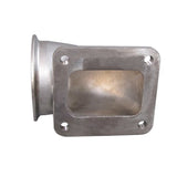 BJ 14518-3" V band T4 Turbo Stainless 90 Degree Elbow Adapter Flange 304 SS Cast + Clamp