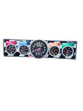 BJ 370036-QUICK CAR 4 GAUGE PANEL w/ 5IN TACH