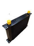 BJ 14200-25 ROW AN-10AN UNIVERSAL OIL COOLER+SS Braided Hose kit