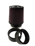 BJ 14662-K&N UNIVERSAL AIR FILTER (3",3.5",4")