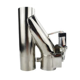BJ 14248-Universal 3" Double Valve Electric Exhaust Cut Out Valve Exhaust Pipe Muffler Kit with Wireless Remote Control