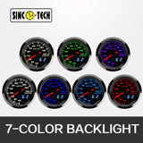 BJ 14953-SincoTech 2 inch 7 Colors Digital LED Water Temperature Gauge 6364S