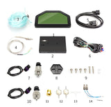 BJ 14538-DO908 Car Dash Race Display rally Gauge Sensor Kit Dashboard LCD Screen 9000RPM