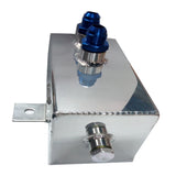 BJ 14265-Breather Oil Catch Tank 2L - Silver - Aluminum - Universal