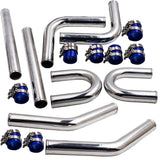 BJ 14271-2.5 Inch 63mm 6061 Aluminum Universal Intercooler Turbo Piping Pipe Kit