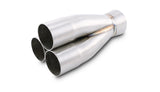 BJ 16282-Merge Collector (3 into 1) - 3 x 1- OUTLET:3'' INLET:1.77'' 304 STAINLESS