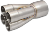 BJ 16280-Merge Collector (4 into 1) - 4 x 1- OUTLET:4'' INLET:1.88'' 304 STAINLESS