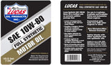 BJ 07232-Lucas Oil 10248 Synthetic 10W-60 Motor Oil