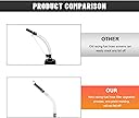 BJ 02149-BOOST Fuel Filler Jug Hose, 14 Inch Transparent Filler Hoses Spout Replacement for 3/5/5.5 Gallon Gas Cans, Professional Racing Fuel Jug Hose