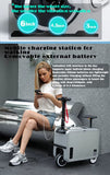 BJ 16230-Aluminum Electric Carry-On Luggage Scooter Freestyle Travel Case Electric Scooter Suit Case BLACK