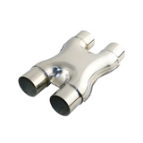 BJ 16254-Stainless Steel X-PIPE 3'' Inlet/Outlet Car Exhaust Dual Crossover X pipe Universal Exhaust System Four Way Pipe