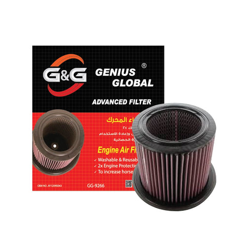 GG-9266-G&G Replacement Performance Air Filter Nissan Patrol (Y61) 97-16 I6-4.5L/4.8L