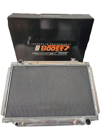 BOOST Aluminum Radiator for 1990 to 1998 Toyota Land Cruiser FZJ80 1FZ FE Petrol 4.5 MT, 3 Row