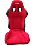 BJ 43041-BOOST SEATS UNIVERSAL SPORTS ADJUSTABLE CAR RACING SEAT RED