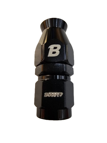 BJ 15643-BOOST AN4 4AN Straight PTFE Teflon Swivel Hose End Fitting Adapter Black