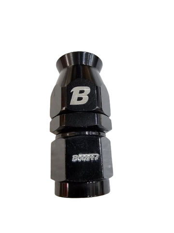 BJ 15644-BOOST AN6 6AN Straight PTFE Teflon Swivel Hose End Fitting Adapter Black