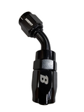 BJ 14742-BOOST Fitting Adapter Aluminum Black Brand New AN6 AN-6 45 degree Line Hose End