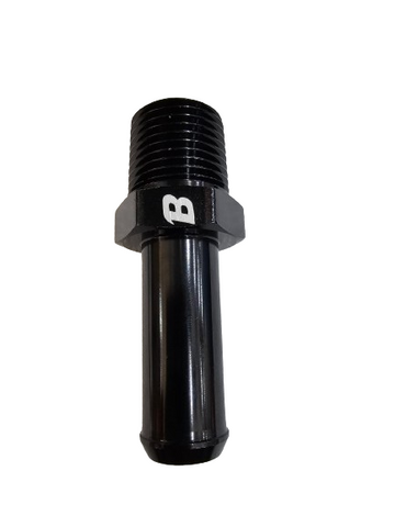 BJ 15656-BOOST Male 1/2" NPT to 5/8" Hose Barb Straight Adapter Fitting BLACK