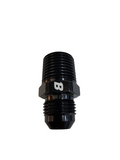 BJ 15697-BOOST 8AN Flare to 1/2" NPT Pipe Hose Adapter Fitting Aluminum AN8 Male Flare to 1/2 NPT Male Thread Black