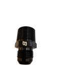 BJ 15700-BOOST 10AN Flare to 3/4 NPT Male Fuel Hose Fitting Adapter JIC 10 AN10 Male to 3/4 inch Male NPT Thread Pipe Adaptors Black Aluminum Anodized