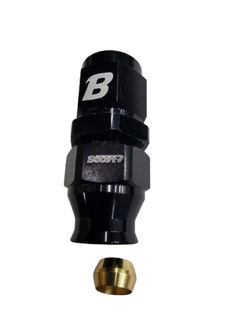 BJ 15722-BOOST -6AN Female To 5/16" Tube / Pipe / Hardline Adapter Fittings- black