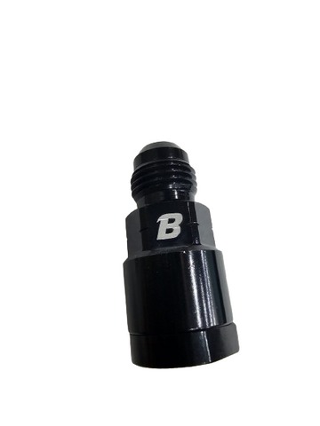 BJ 15715-BOOST Fuel Line EFI Adapter Fitting AN6 Male To 3/8" Quick Disconnect Hardline Push In