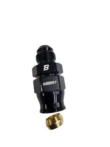 BJ 15719-BOOST AN6 Male To 3/8 Thread Tube Hardline Fuel Line Fitting Adapters Compression